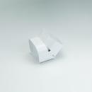 Slimduct&reg; White 4 in. OD Vertical 45 Degree Elbow in White 