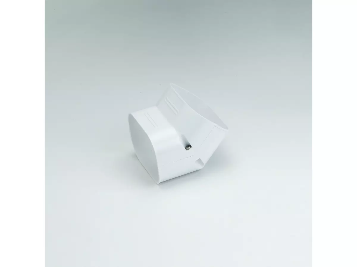 Slimduct 86100 Degree elbow in white