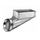 8 x 6 x 4 in. Center Galvanized Steel End Boot