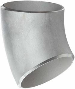 6 in. Flanged Schedule 40 Global 316L Stainless Steel 45 Degree Elbow