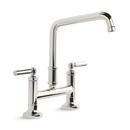 Kallista Nickel Silver Two Handle Bridge Kitchen Faucet 