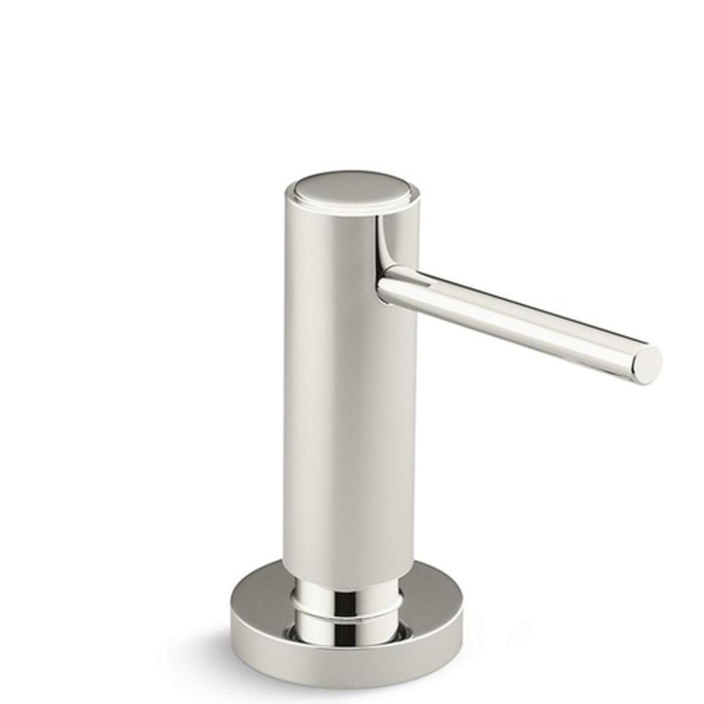 Kallista Nickel Silver Deckmount Soap and Lotion Dispenser 