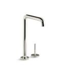 Single Handle Kitchen Faucet in Nickel Silver