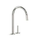 Kallista Nickel Silver Single Handle Pull Down Kitchen Faucet 