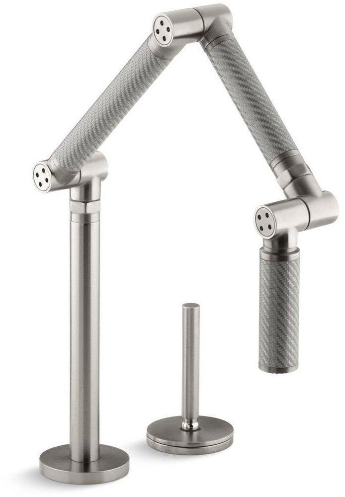 KOHLER Vibrant&reg; Stainless Single Handle Kitchen Faucet 