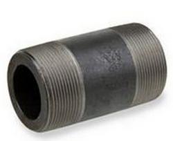 1/2 x 3 in. Threaded x Plain End Extra Heavy Global Black Carbon Steel Seamless Nipple