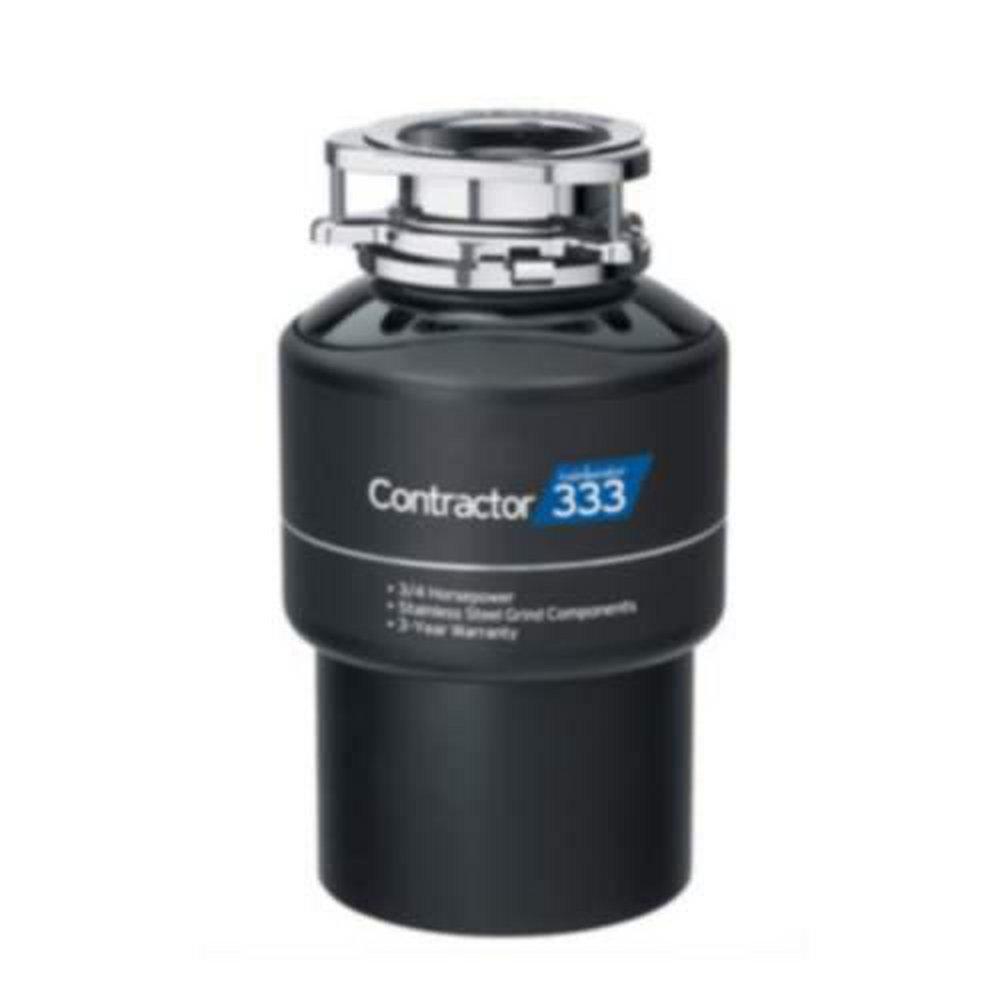 InSinkErator&reg; Black Enamel Continuous Feed Garbage Disposal with Power Cord 