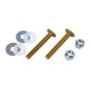 1/4 x 2-1/4 in. Solid Brass Flange Set with Double Nut and Washers Closet Bolt