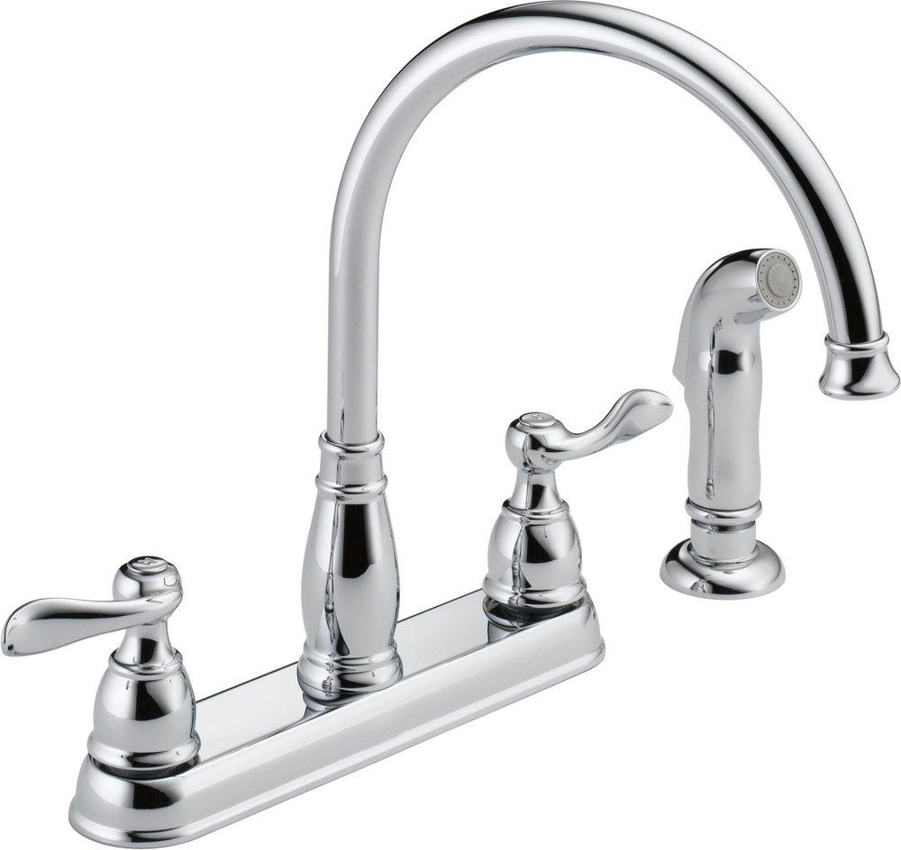 Delta Faucet Chrome Two Handle Kitchen Faucet 
