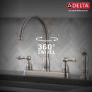 Delta Faucet Brilliance&reg; Stainless Two Handle Kitchen Faucet 