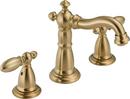 3-Hole Widespread Lavatory Faucet with Double Lever Handle and 3-3/4 in. Spout Height in Brilliance Polished Brass
