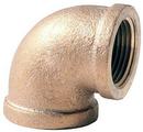 1/2 in. FNPT 125# Schedule 40 and Standard Global Brass 90 Degree Elbow