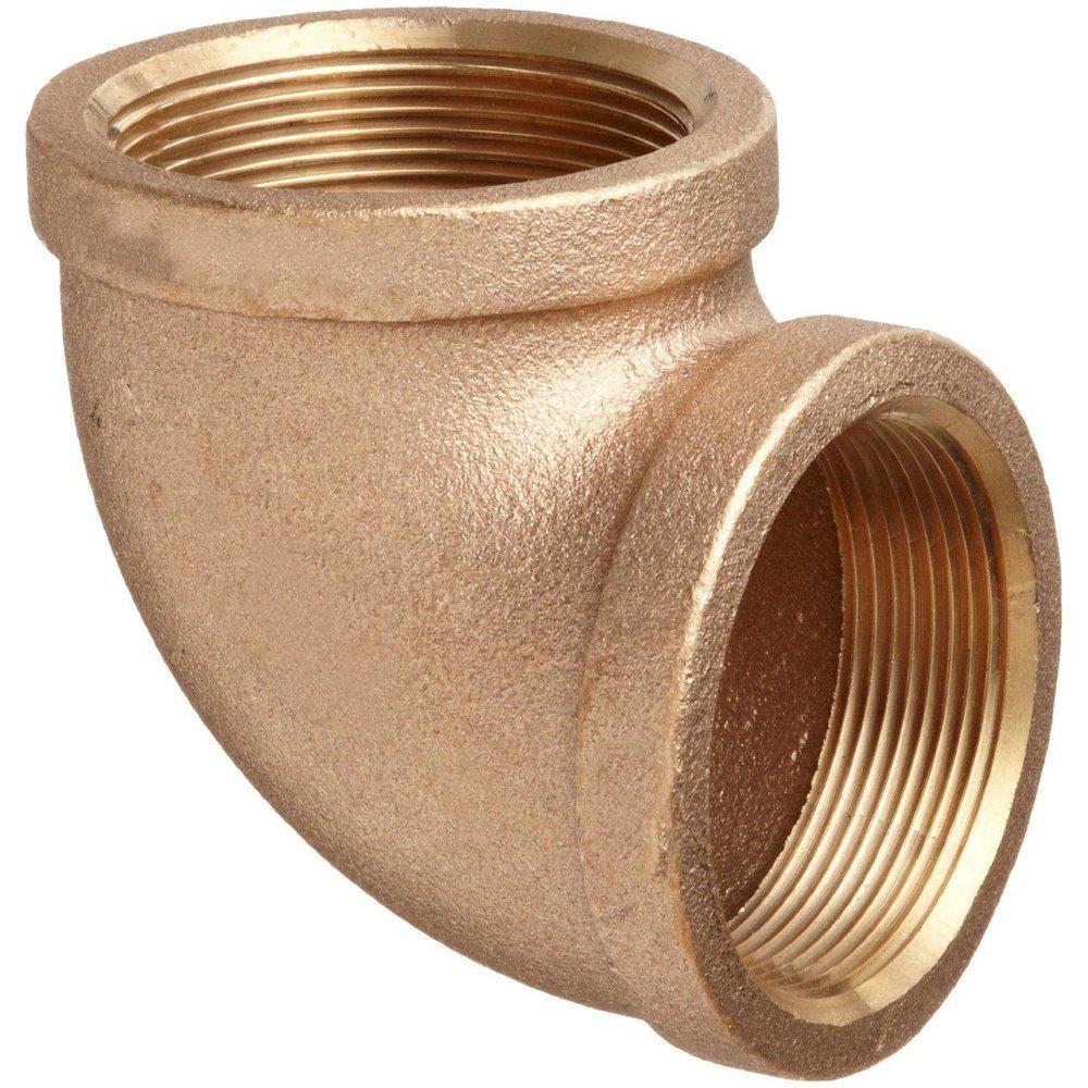 FNPT 125# Schedule 40 Standard Global Brass 90 Degree Elbow 