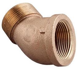 1/2 in. MNPT x FNPT 125# Schedule 40 Standard Global Brass 45 Degree Street Elbow