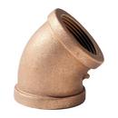 1/2 in. FNPT 125# Schedule 40 and Standard Global Brass 45 Degree Elbow