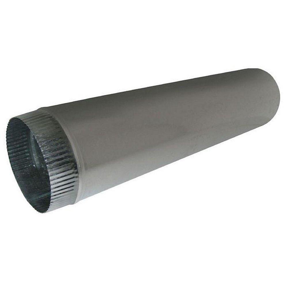 10 ft. 26 ga Galvanized Steel Round Duct Pipe 