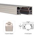 WAC Lighting Brushed Nickel Track Live End Connector Ceiling Light 
