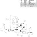 Elkay White 33 x 20 in. No Hole Composite Double Bowl Undermount Kitchen Sink 