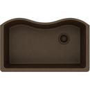 Elkay Mocha 33 x 20 in. No Hole Composite Single Bowl Undermount Kitchen Sink 