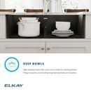 Elkay Black 33 x 22 in. No Hole Composite Double Bowl Drop-in Kitchen Sink 