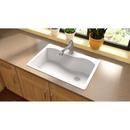 Elkay White 33 x 22 in. No Hole Composite Single Bowl Drop-in Kitchen Sink 