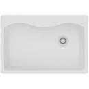 Elkay White 33 x 22 in. No Hole Composite Single Bowl Drop-in Kitchen Sink 
