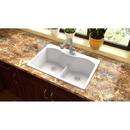Elkay White 33 x 22 in. No Hole Composite Double Bowl Drop-in Kitchen Sink 