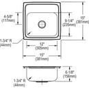 Elkay White 33 x 22 in. No Hole Composite Double Bowl Drop-in Kitchen Sink 