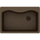 Elkay Mocha 33 x 22 in. No Hole Composite Single Bowl Drop-in Kitchen Sink 