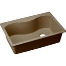 Elkay Mocha 33 x 22 in. No Hole Composite Single Bowl Drop-in Kitchen Sink 