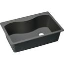 Elkay Black 33 x 22 in. No Hole Composite Single Bowl Drop-in Kitchen Sink 