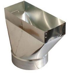 3-1/4 x 12 x 7 in. Straight Boot Galvanized Steel 26 ga