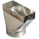 3-1/4 x 8 x 6 in. Straight Boot Galvanized Steel 26 ga