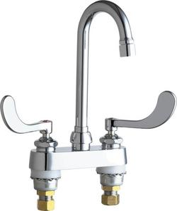 Two Handle Centerset Bathroom Sink Faucet in Polished Chrome