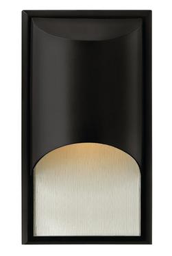 100W 1-Light 14-1/2 in. Satin Black Outdoor Wall Sconce