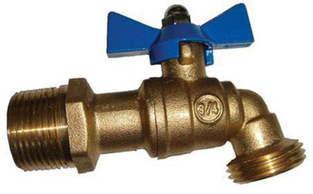 PROFLO&reg; Brass MIPT x GHT Quarter Turn Hose Bibb 