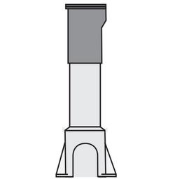16 in. Cast Iron Curb Box Extension