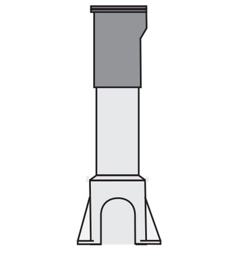 Castings Black Enlarged Curb Box Base 