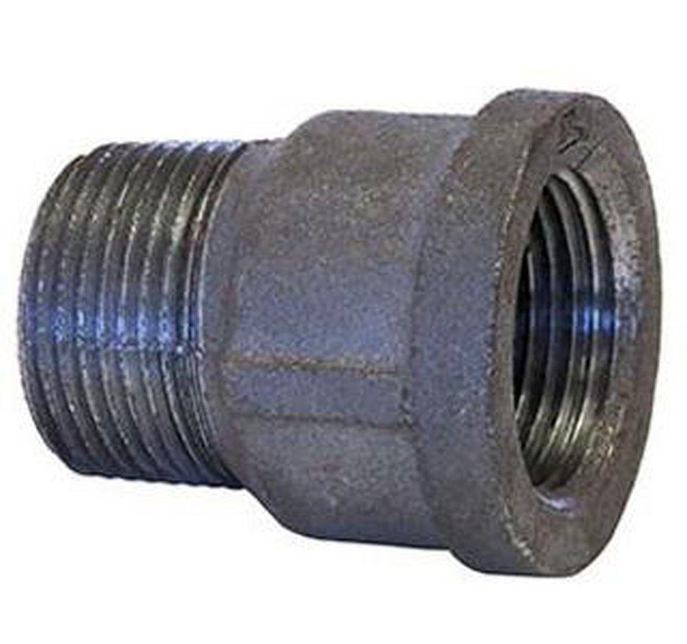 MNPT x FNPT 150# Black Malleable Iron Extension Piece 