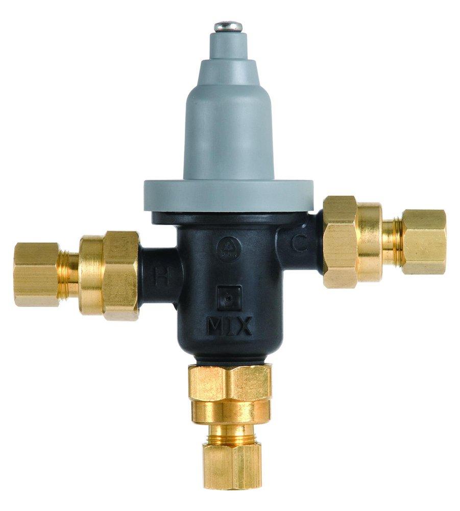 Bradley Corporation Rough Brass Compression Mixing Valve 