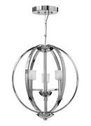 20-3/10 in. 60W Ceiling Mount Chandelier in Polished Chrome