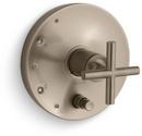 KOHLER Vibrant&reg; Brushed Bronze Pressure Balancing Valve Trim with Single Cross Handle 