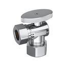 PROFLO® Chrome Plated OD Compression x Slip x Slip Lever Angle Supply Stop Valve in Chrome Plated 