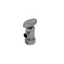 PROFLO&reg; Polished Chrome OD Compression Oval Angle Supply Stop Valve in Polished Chrome 