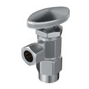 PROFLO&reg; Polished Chrome 1/2 x 3/8 in. Solvent Weld x Compression Angle Supply Stop Valve 