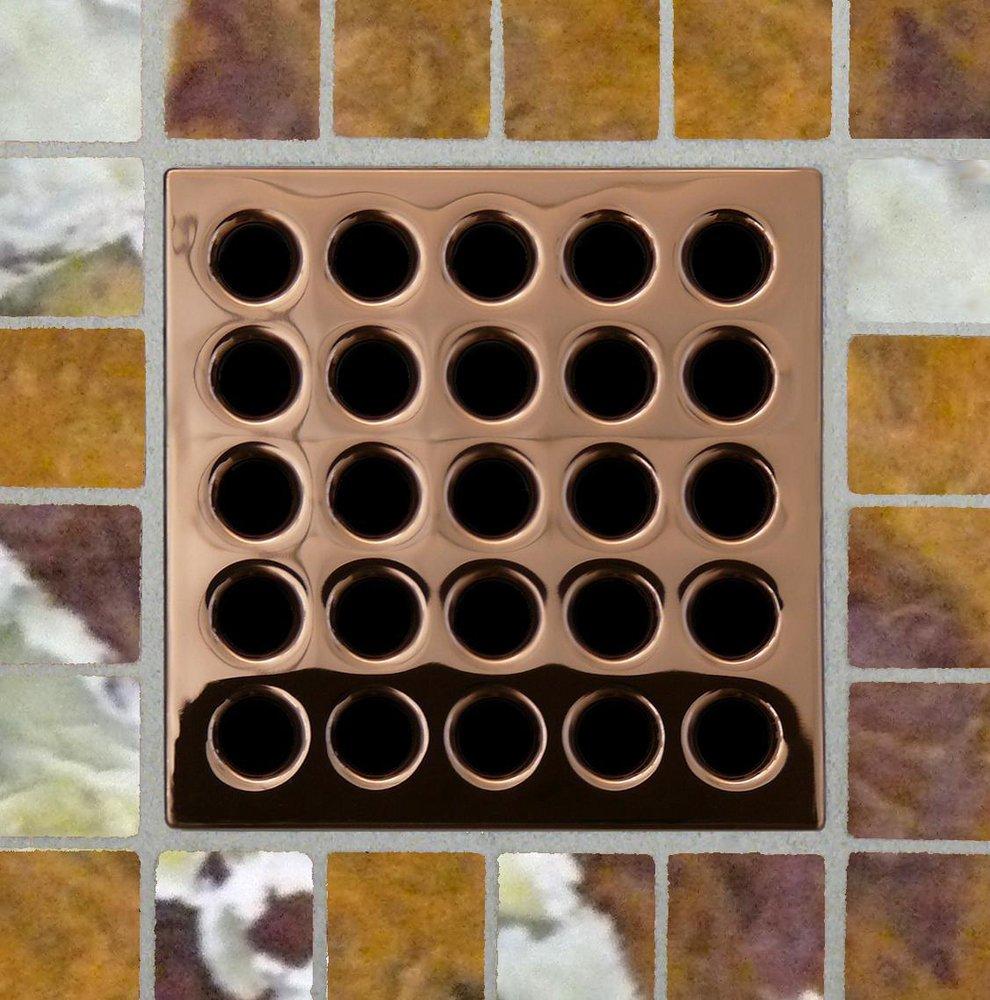 Ebbe America Polished Copper Stainless Steel, Plastic Drain Cover 