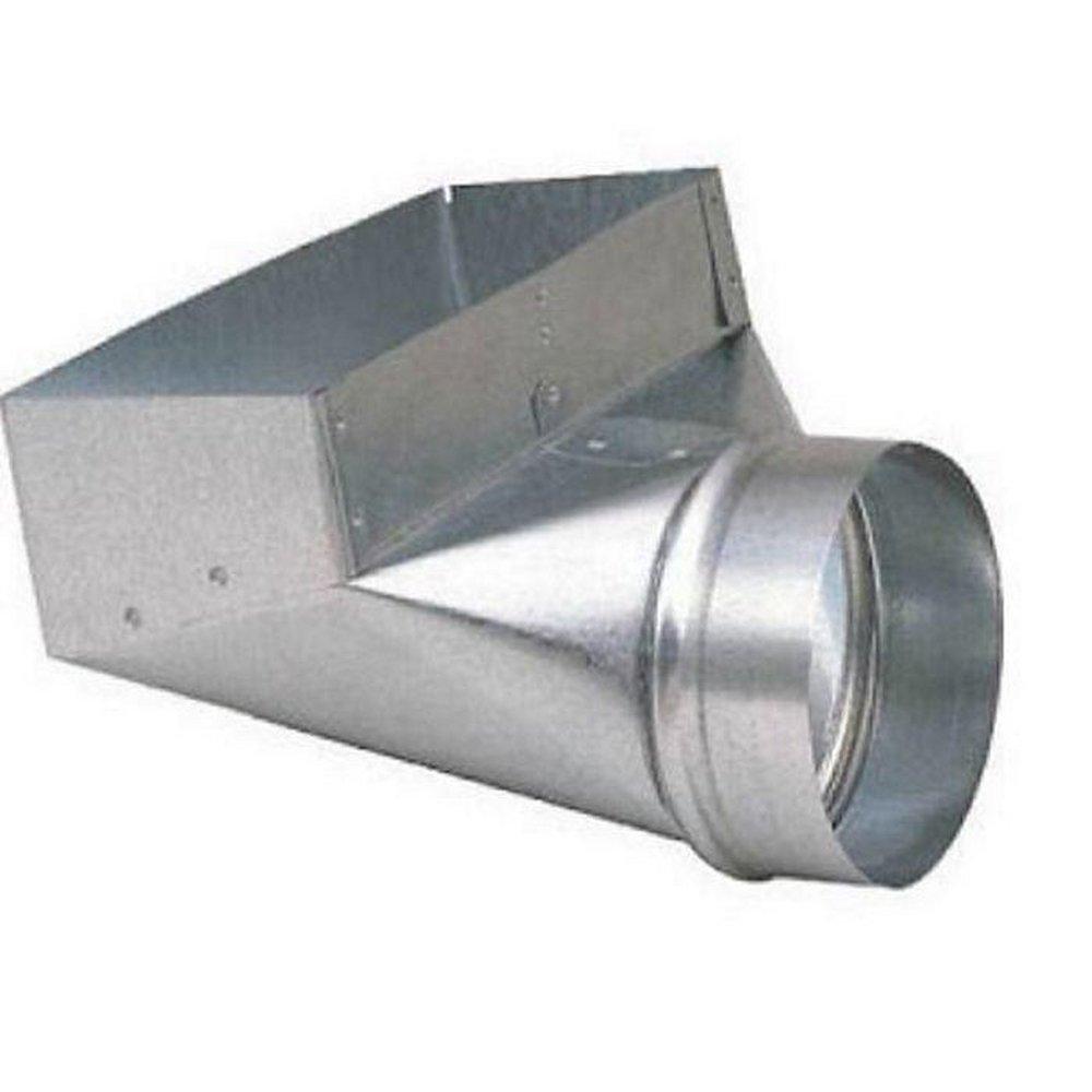 3-1/4 x 8 in. 90 Degree Boot Galvanized Steel 26 ga 