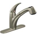 Moen Classic Stainless Single Handle Pull Out Kitchen Faucet 