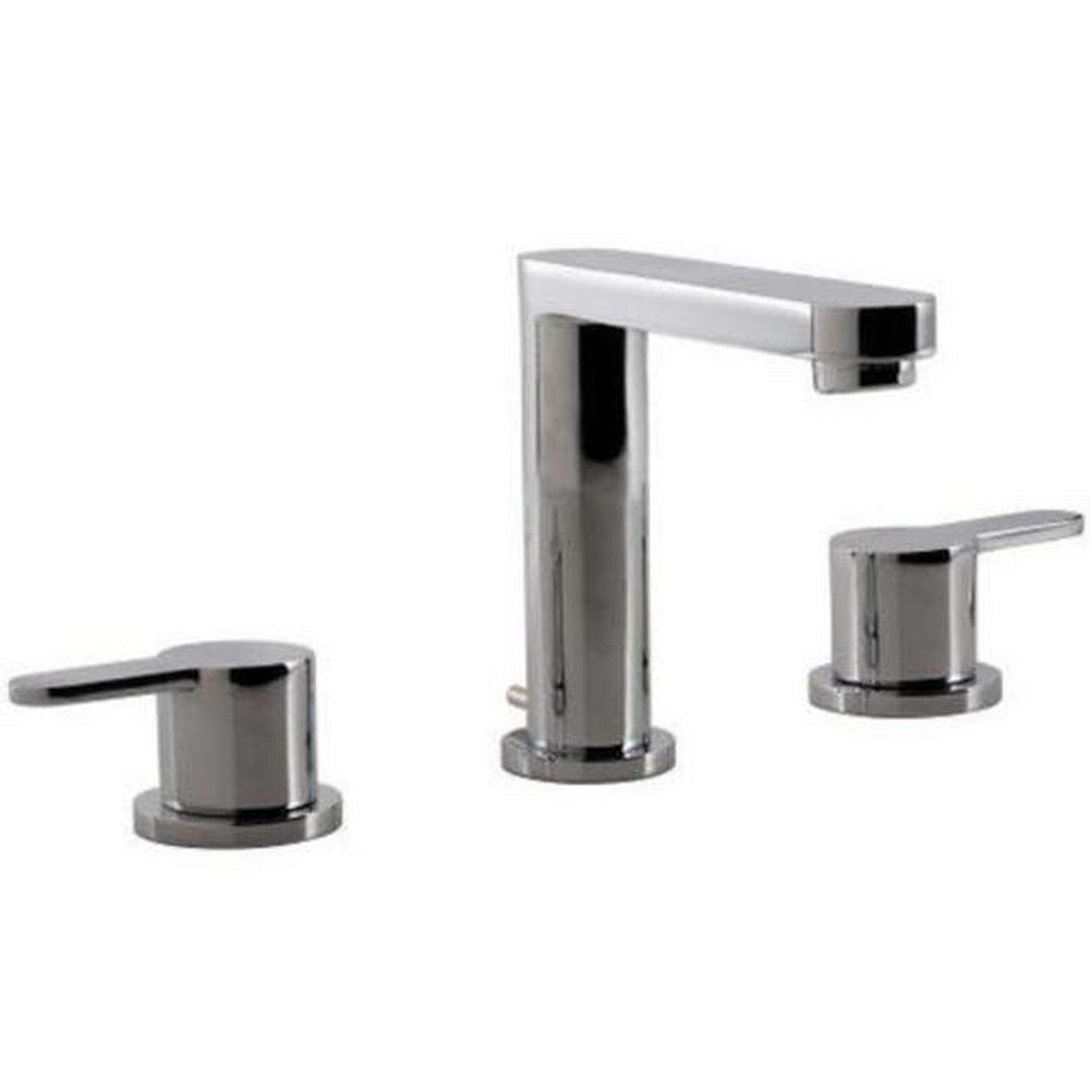 Santec Polished Chrome Widespread Bathroom Sink Faucet with Double-Handle 