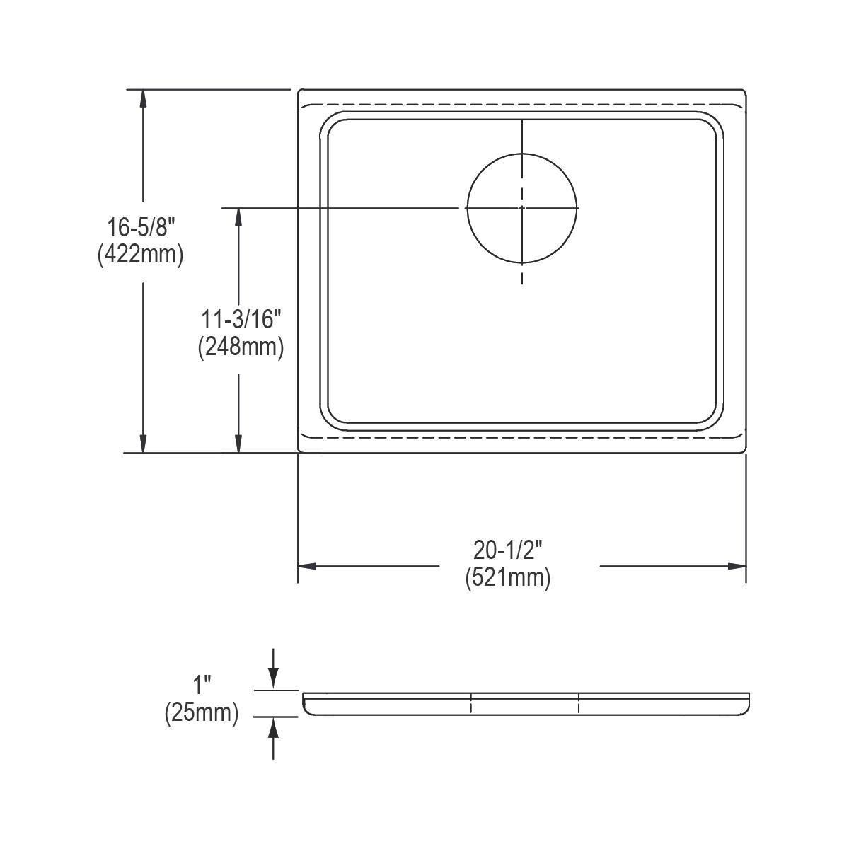 Elkay 16-5/8 in. Cutting Board 